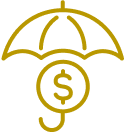 Umbrella cost icon